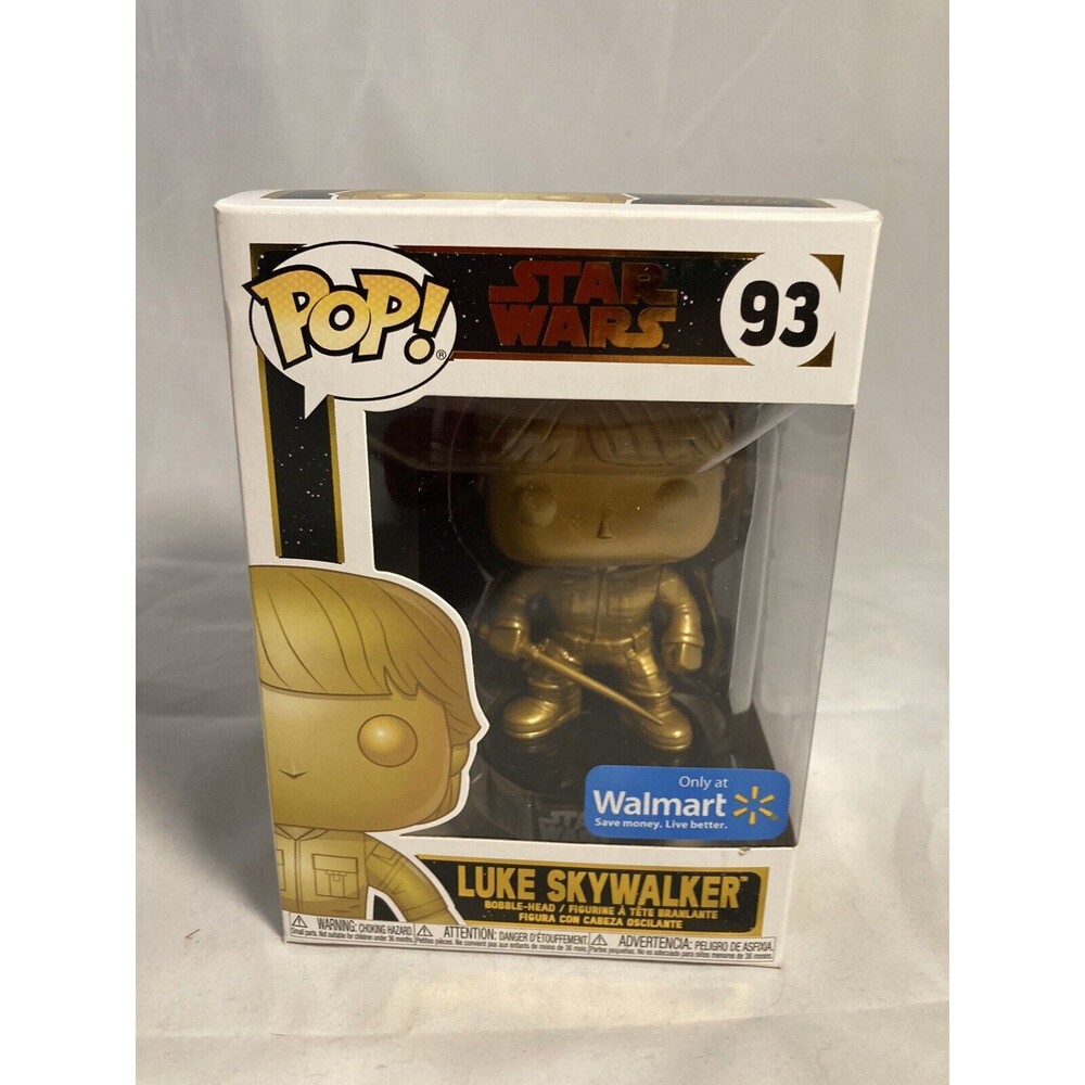 Funko Pop! Vinyl: Star Wars - Luke Skywalker (Gold) (Metallic) - Walmart...